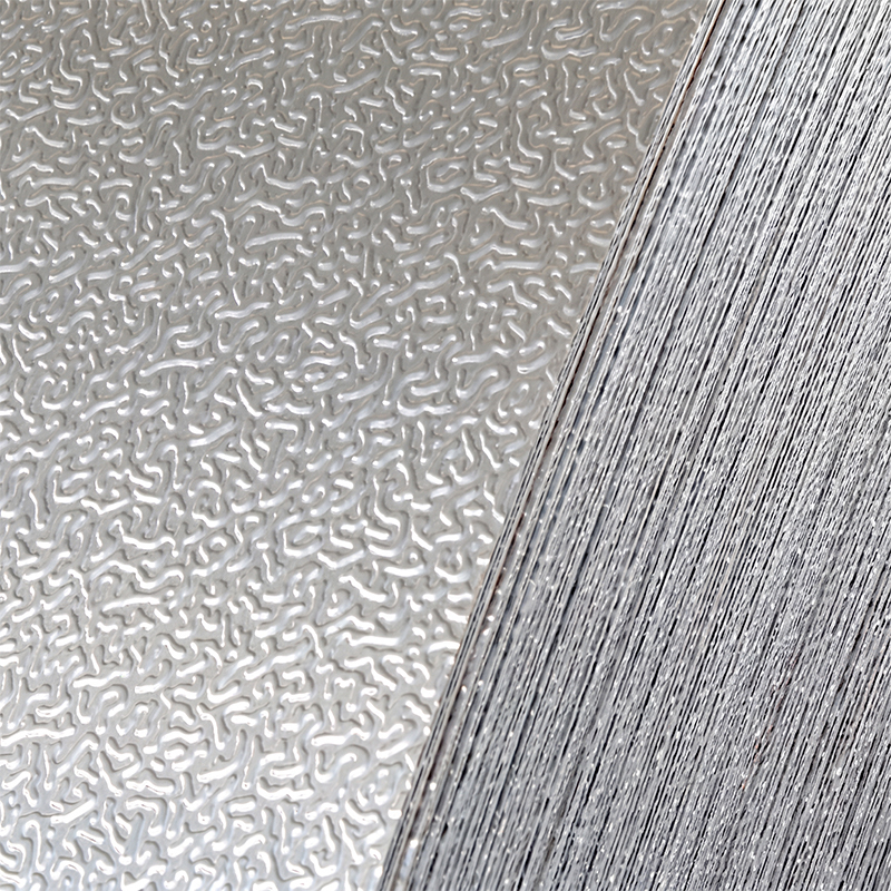 Tôle aluminium gaufrée avec surface texturée en relief